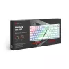 Gaming-Tastatur Savio Phenix WHITE GAT RED PUD Kabelgebunden Kabellos USB Bluetooth RGB LED
