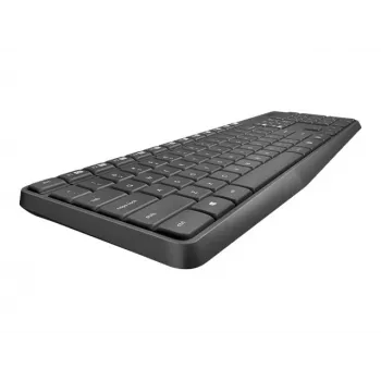 Logitech Tastatur MK235 Wireless KBD+Maus Grau CZ