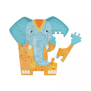 Puzzle 2 in 1 Elefant