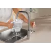 Brita Glass+1 Maxtra Pro Pure Performance Glas-Filterkanne, 2,5 l Gesamtvolumen / 1,5 l gefiltert, spülmaschinenfest, grau