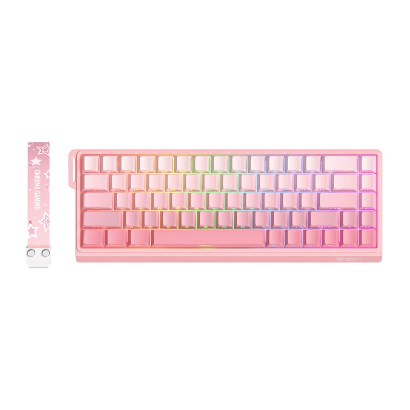 ONIKUMA G69 Tastatur, pink, QWERTY