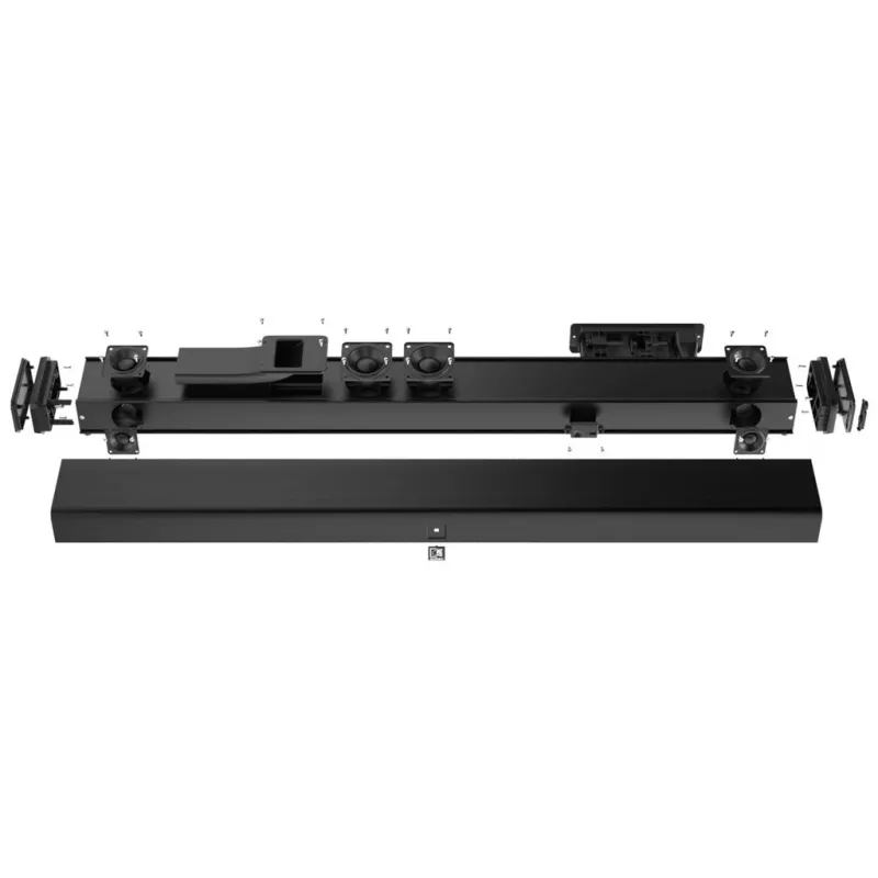 AUDAC IMEO2 professionelle 3-Wege-Soundbar, 3.1, Bluetooth, HDMI, 30 W Subwoofer, schwarz