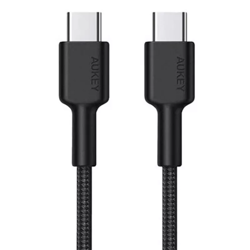 Aukey CB-CD45 USB-C-auf-USB-C-Kabel, Quick Charge, 0,9 m, schwarz