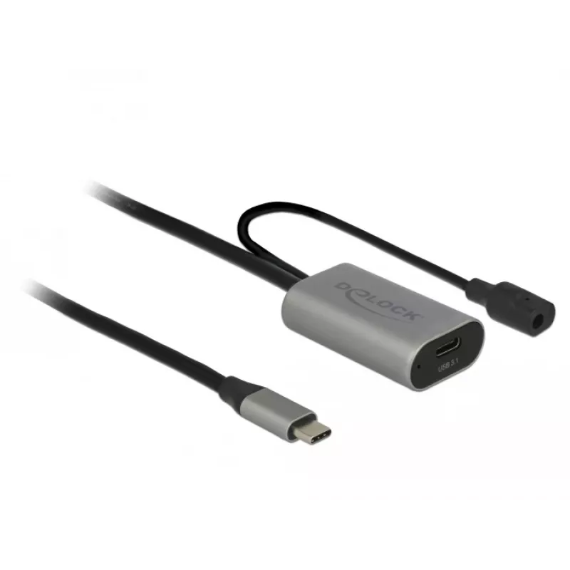 Delock USB-C Aktives Verlängerungskabel, 5 m, USB 5 Gbps (USB-20225 / 85392)