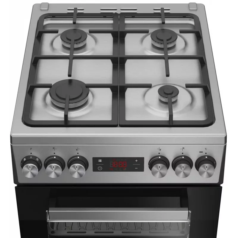 Gas-Elektro-Herd BEKO FSM52330DX 5 Brenner 60 cm, Energieeffizienzklasse A