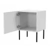 Nachttisch-Set 2 Stk. cama meble PALAZZO BIS 45×39×H59 cm, weiß matt, MDF/Spanplatte