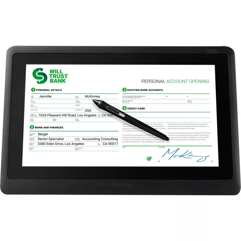 Interaktives Stift-Display Wacom DTK1660EK0B 39,6 cm Schwarz