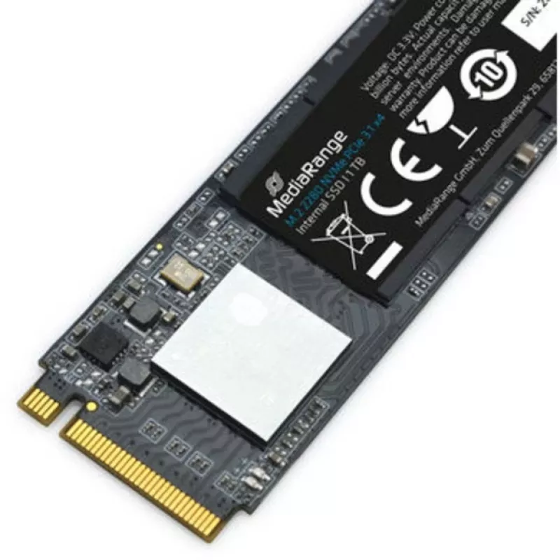 SSD-Festplatte MediaRange 1 TB M.2 PCI Express 3.1 NVMe MR1033