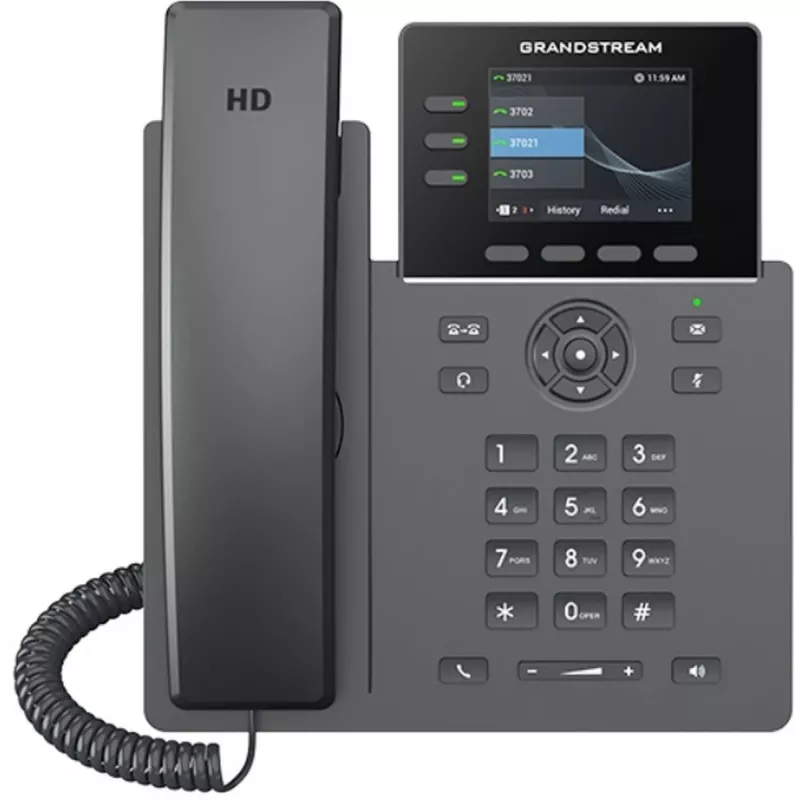 Grandstream Networks GRP2611G IP-Telefon Schwarz 3 Zeilen TFT