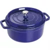 Gusseisen-Kokotte Staub 26 cm rund, dunkelblau