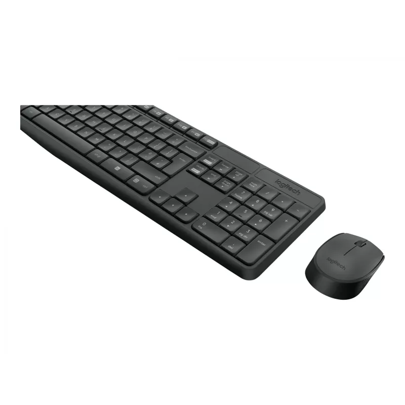 Logitech Tastatur MK235 Wireless KBD+Maus Grau CZ