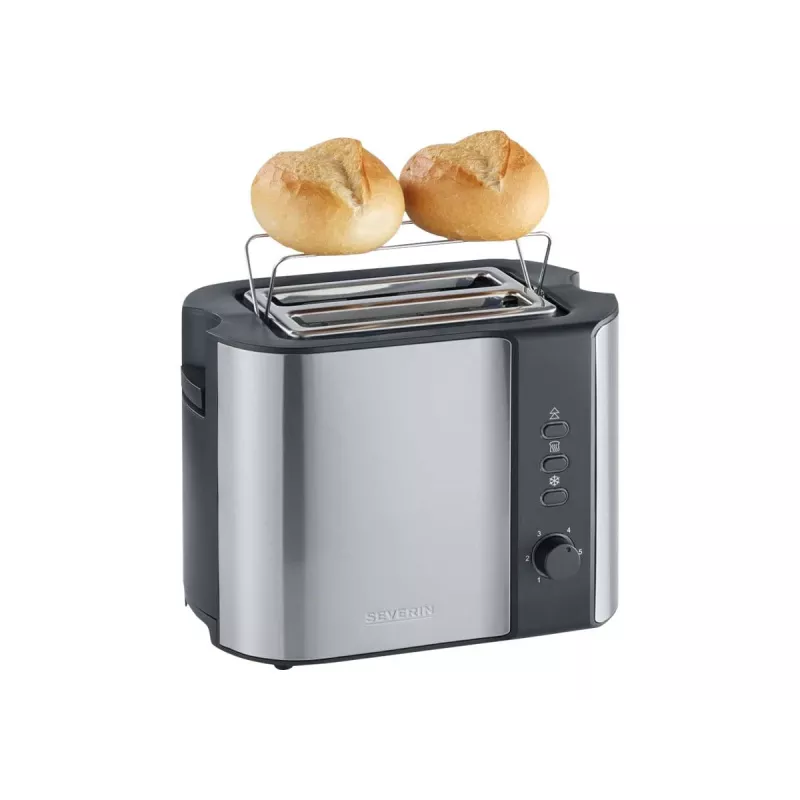 Severin 2589 2 Scheiben 800 W Schwarz, Edelstahl