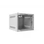 Lanberg WF10-2304-10S 10" Wandschrank (Rack) 4U, 280×310 mm, Glastür, 20 kg, grau (RAL 7035)
