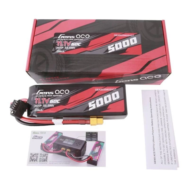 Gens ace G-Tech 5000mAh 11,1V 60C 3S1P Lipo mit XT60-Stecker