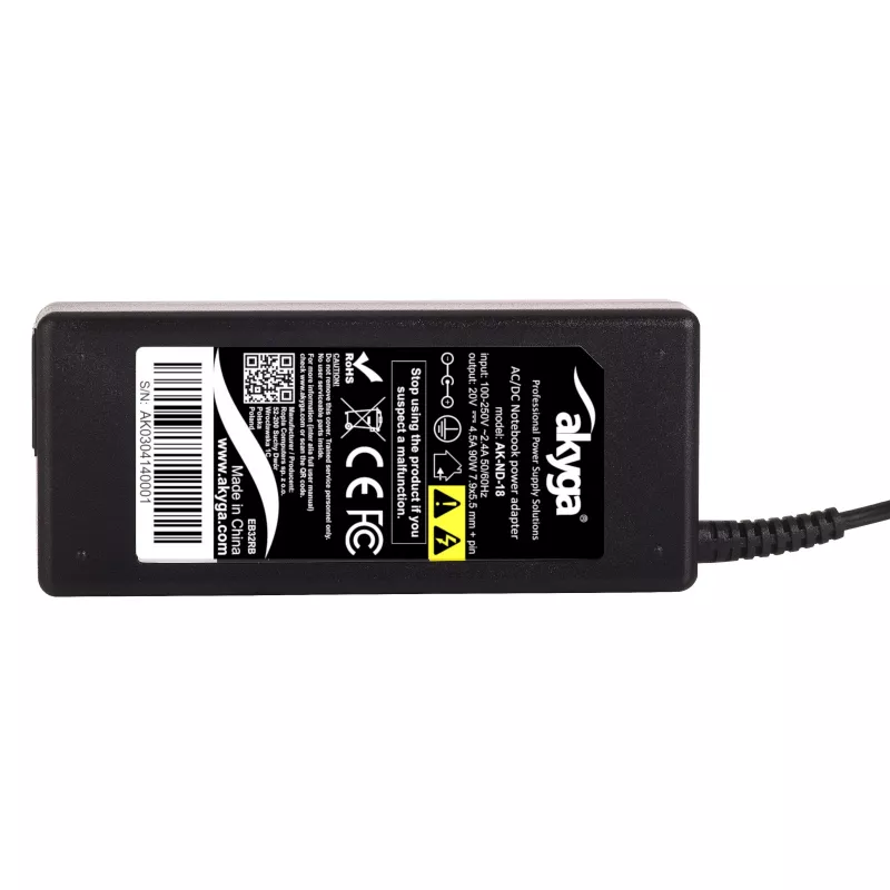 Akyga AK-ND-18 Notebook-Netzteil für Lenovo, 90 W, 20 V / 4,5 A, 7,9 x 5,5 mm mit Pin