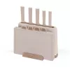 Maestro MR-1412-BEIGE Messerset mit Block + Schneidebrett-Set Beige