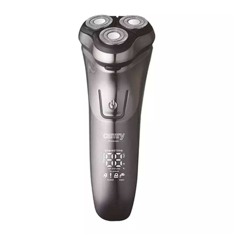 Camry Premium CR 2925 Herrenrasierer Rotationsrasierer Trimmer Grau