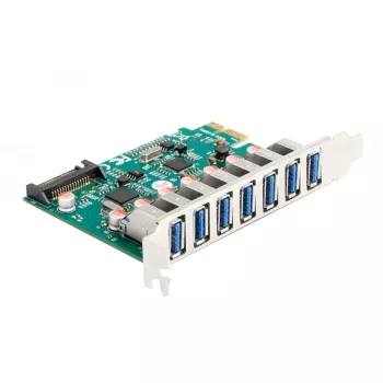 DeLOCK PCI Express x1 Karte auf 7 x externe USB 5 Gbit/s Typ-A Buchse