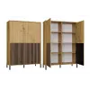 KAMARO 4DK schlank/GŁ Eiche ARTISAN DISPLAY CABINET