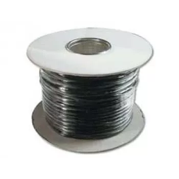 Flaches Telefoninstallationskabel Digitus AK-460701-100-S RJ11 100m Schwarz