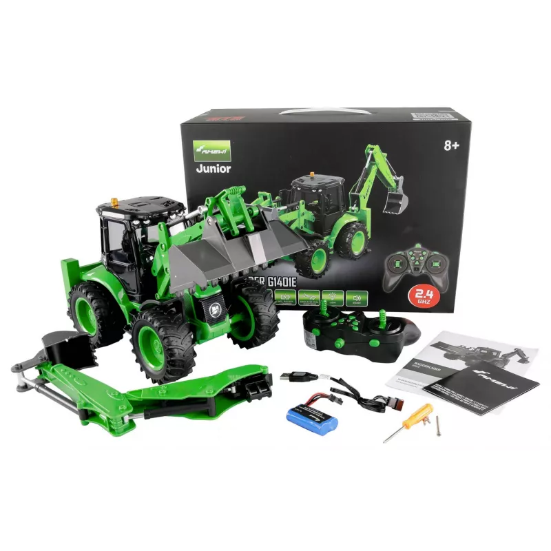 Amewi G1401E Baggerlader 1:14 RTR, grün (22672)