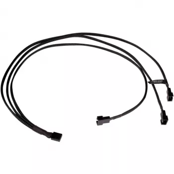 Alphacool 18681 Y-Splitter 4-Pin auf 3x 4-Pin PWM Kabel 60 cm, schwarz