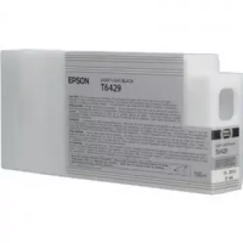 Epson T6429 Light Light Schwarz Tintenpatrone (150ml), Standardertrag, Light Light Schwarz, pigmentierte Tinte, 150 ml, 1 Stück