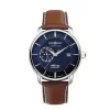 Armbanduhr Zeppelin 84703 Automatic, Blaues Zifferblatt, Edelstahlgehäuse und -armband