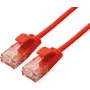 ROLINE GREEN UTP Patchkabel Cat.6A (Klasse EA), LSOH, schlank, Rot, 3 m (21.44.3916)