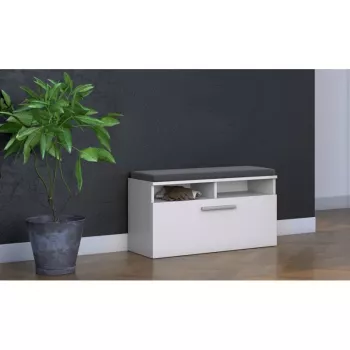 Schuhschrankaufsatz e shop RIVA SZAFKA BIEL — geschlossen, weiß, Spanplatte, 850×460 mm