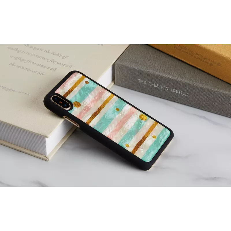 iKins Pop Mint Hülle für iPhone XS/X, schwarz