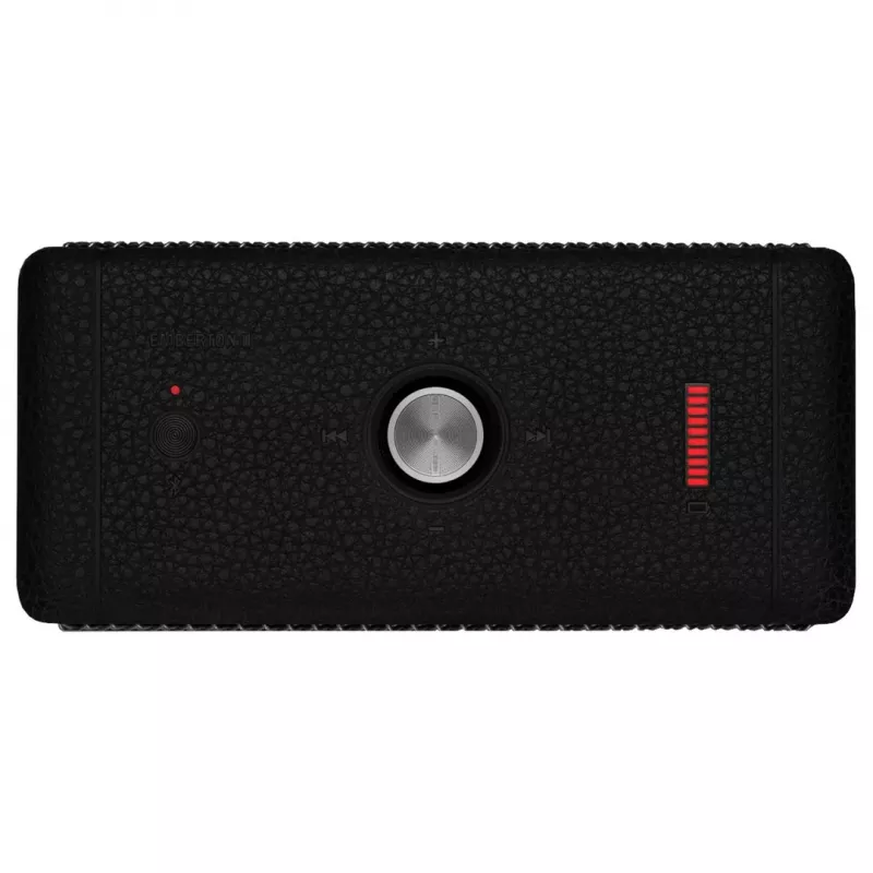 Tragbarer Bluetooth-Lautsprecher Marshall Emberton II Schwarz Steel — kompaktes Design, kabelloses Audio