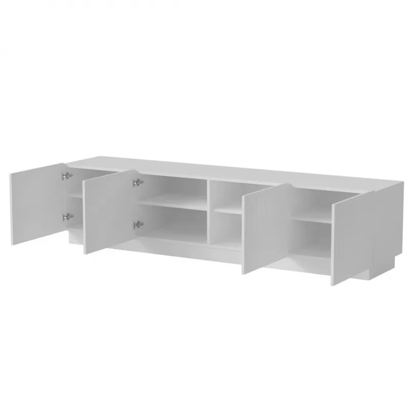 TV-Schrank cama meble LIVERTI 2000x420x480 mm, weiß, Spanplatten-Oberplatte