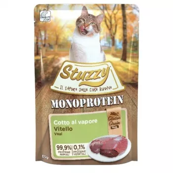 STUZZY Monoprotein Kalbfleisch - Nassfutter für Katzen - 85 g