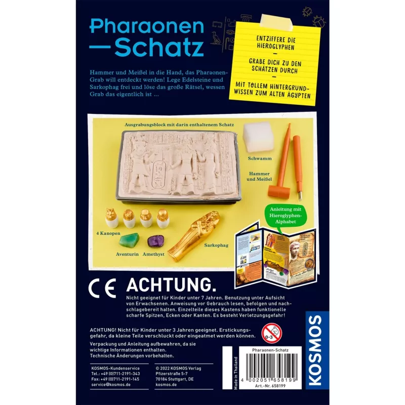 Pharaonen-Schatz, Experimentierkasten