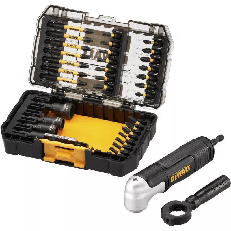 DeWalt FlexTorq DT70782-QZ Bit-Set, 33-teilig, McLaren-Design, mit Winkelvorsatz
