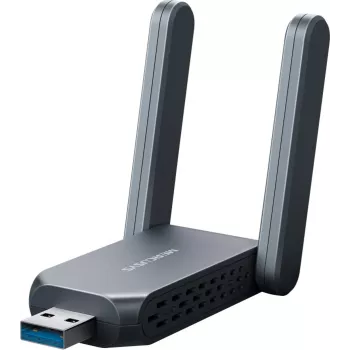 Drahtloser USB-Adapter MERCUSYS MA37BEH — High-Gain Wi-Fi 7 (BE6500) USB-C/USB-A-Kompatibilität