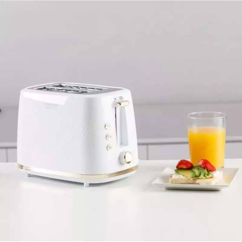 Toaster Taurus TO800P 2-Scheiben 800 W Weiß mit Tasten- und Drehreglersteuerung