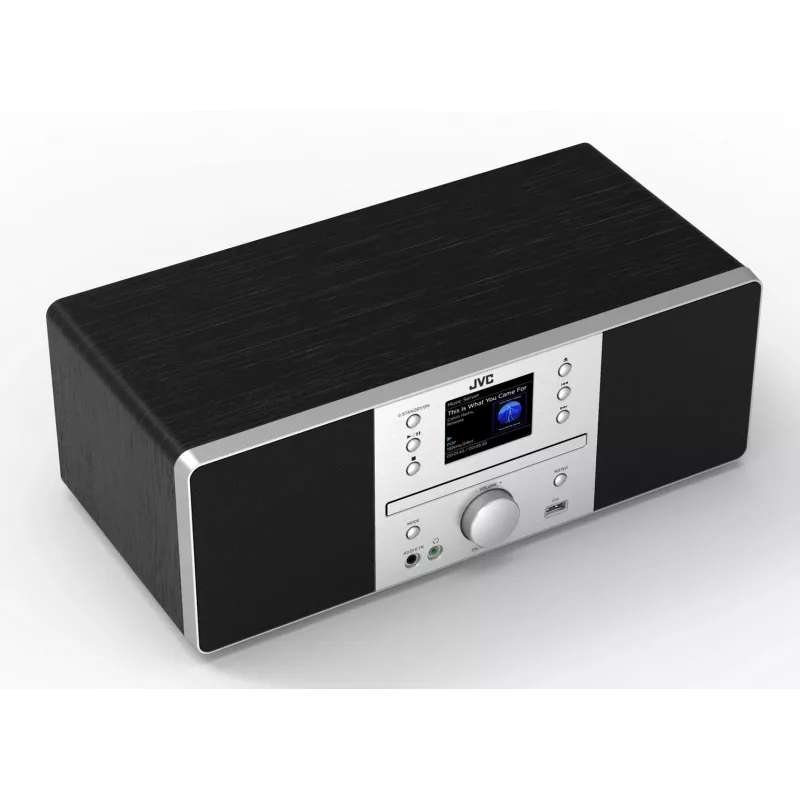JVC RD-E874B All-in-One-Audiosystem, Internet/DAB+/UKW-Radio, CD, Bluetooth, 20 W, Schwarz