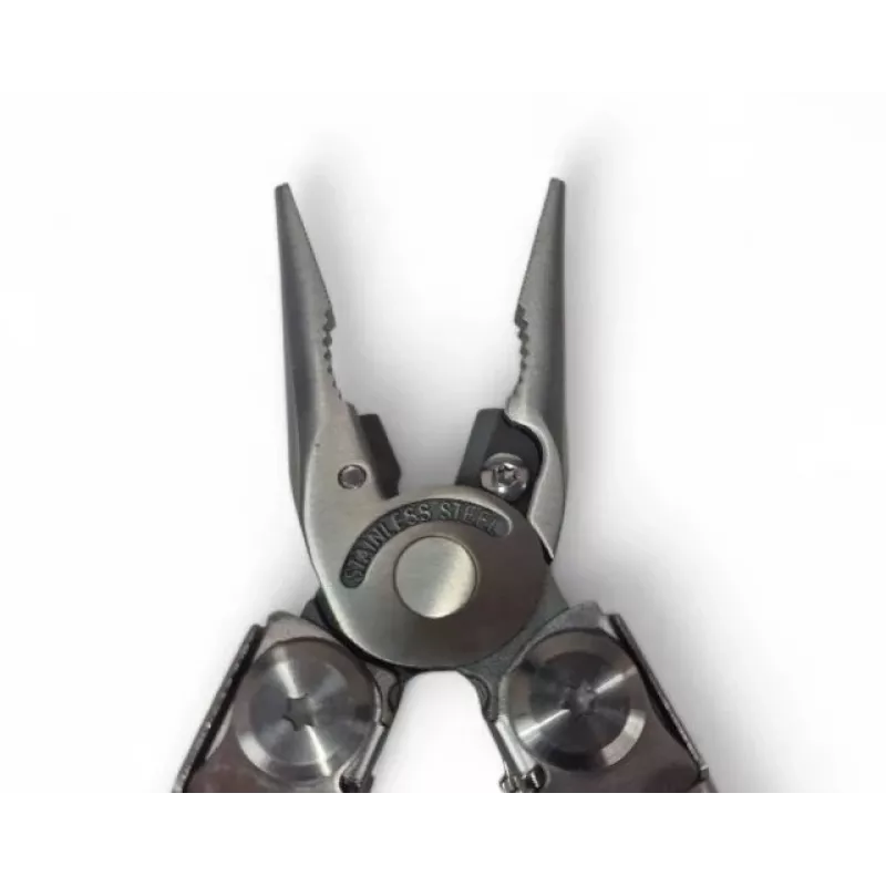 Multitool AZYMUT Giewon FS Fire Starter Multitool mit 19 Werkzeugen, Feuerstein, Pfeife, Gürteltasche (H2038A)