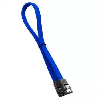 CableMod ModMesh - SATA-Kabel - Serial ATA 150/300/600 - SATA (W) zu SATA (W) - 60 cm - Blau (CM-CAB-SATA-N60KB-R)
