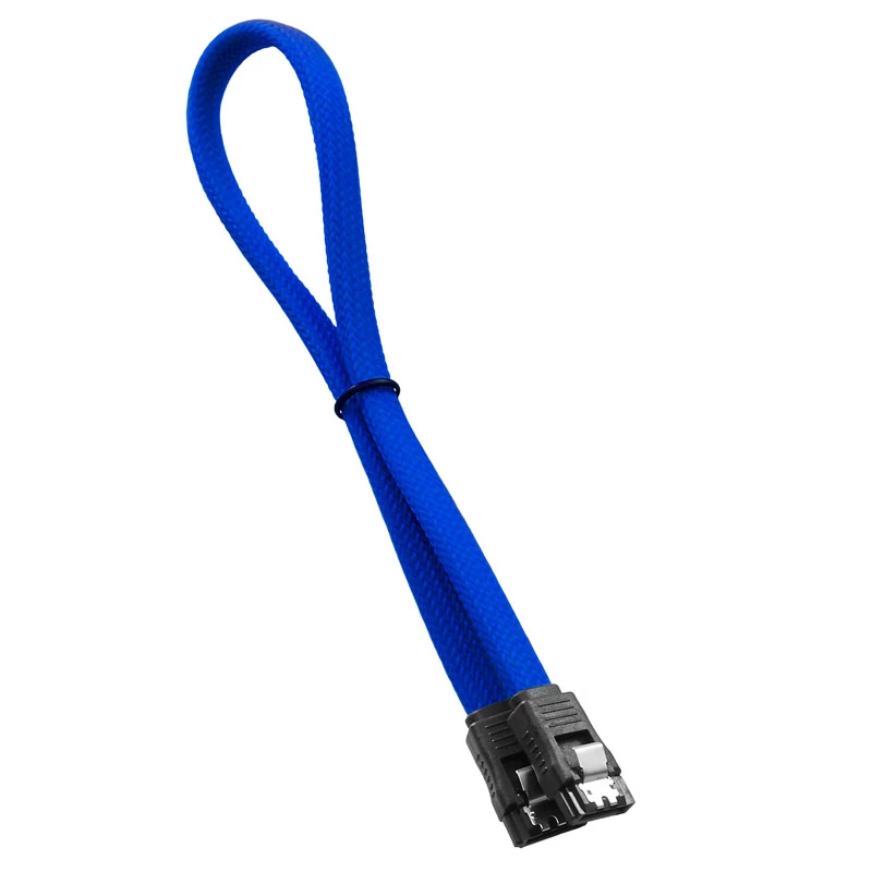 CableMod ModMesh - SATA-Kabel - Serial ATA 150/300/600 - SATA (W) zu SATA (W) - 60 cm - Blau (CM-CAB-SATA-N60KB-R)
