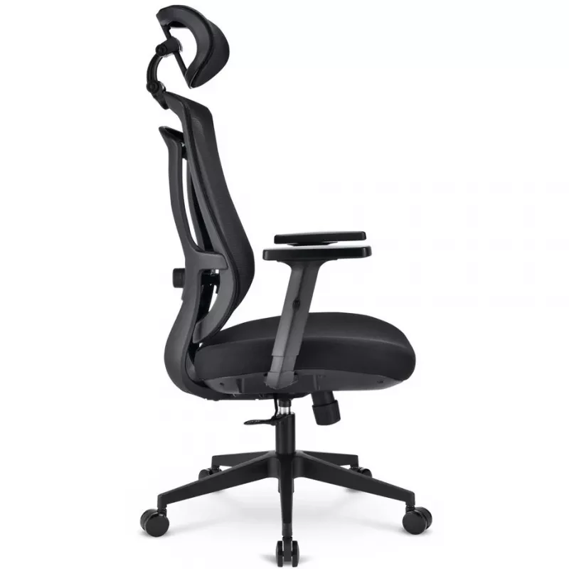 Bürostuhl Sharkoon OfficePal C10 – schwarz, ergonomisches Design, höhenverstellbar