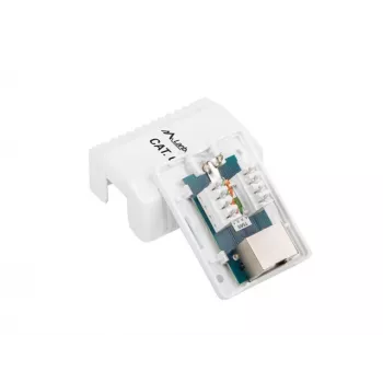 Aufputz-Anschlussdose RJ-45 Weiß Lanberg OS6-0001-W