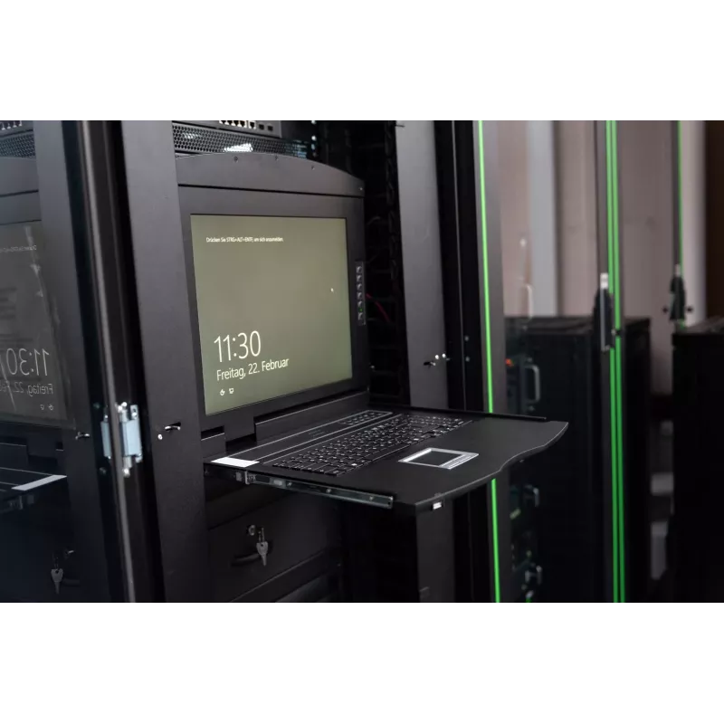 DIGITUS DS-72211-3US 19-Zoll 16-Port LCD KVM Rack-Konsole