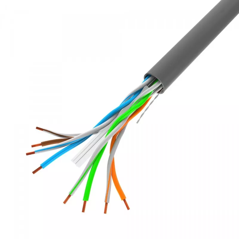 Netzwerkkabel Lanberg LCU6-11CU-0100-S U/UTP Cat6 100 m Grau