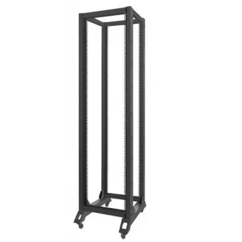 Lanberg OR01-6842-B 19-Zoll-Open-Rack, 42U, 600x800 mm, Schwarz