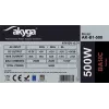 Akyga Basic AK-B1-500 ATX-Netzteil 500 W, 120-mm-Lüfter, passive PFC, Grau