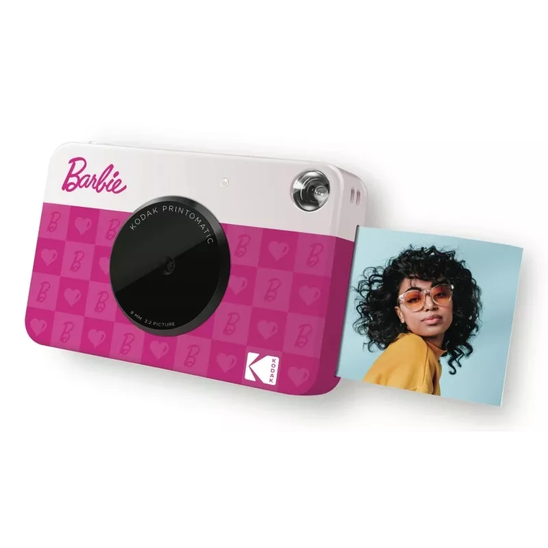 Kodak x Barbie Printomatic Sofortbildkamera, rosa, ZINK Zero-Ink Sofortdruck (RODOMATICB10)