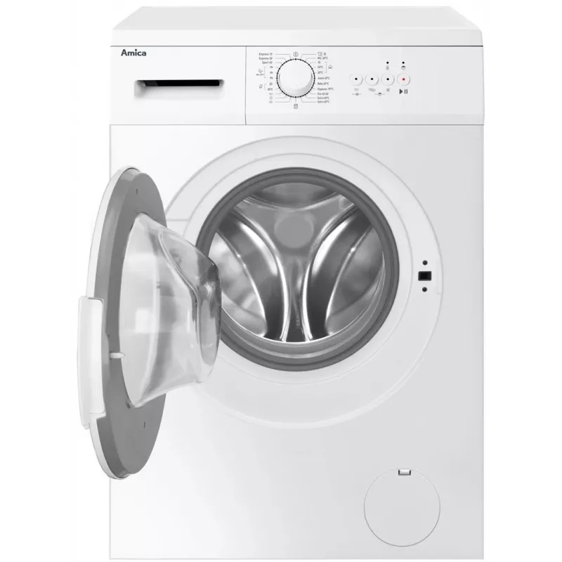 Amica WA0S610DO Waschmaschine, Frontlader, 6 kg, 1000 U/min, weiß